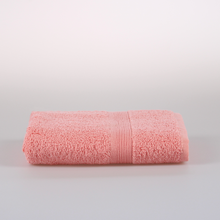 Bordürlü Pembe El/Yüz Havlusu
