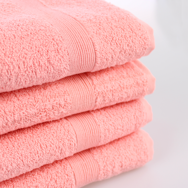Bordürlü Pembe El/Yüz Havlusu