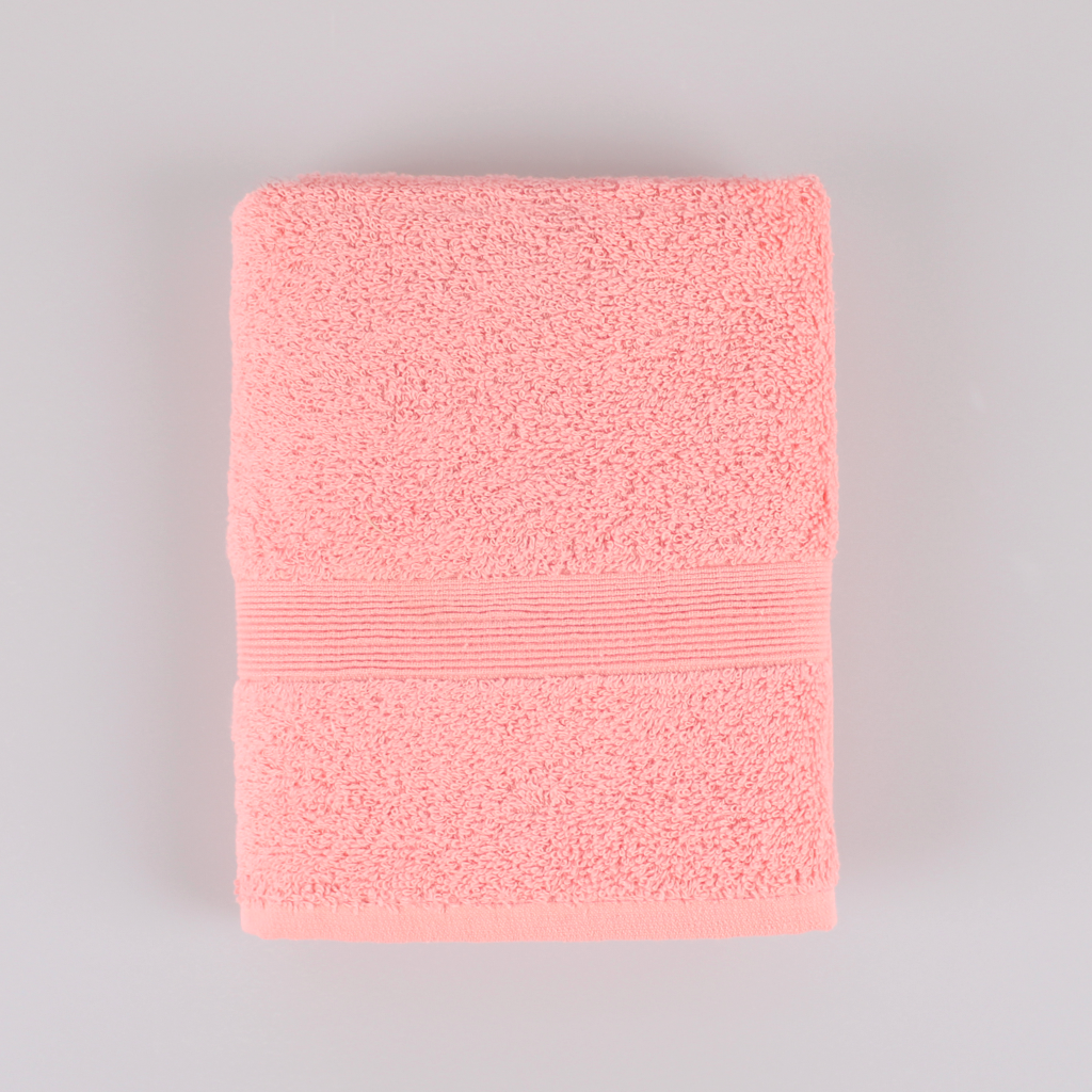 Bordürlü Pembe El/Yüz Havlusu